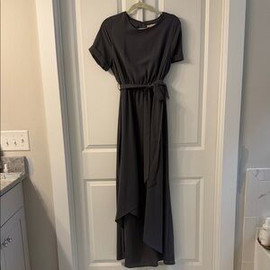Roolee Polagram Charcoal Maxi Dress